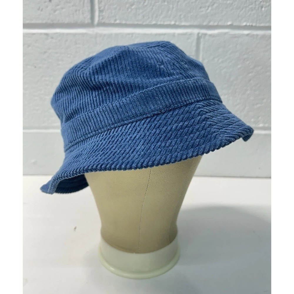 Katin Bucket Hat Blue Corduroy Cotton‎ Logo / Womens One Size